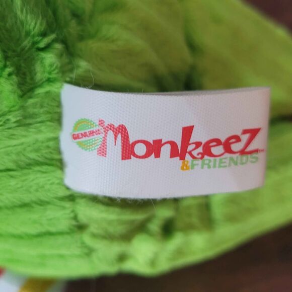 7" Sitting Oscar Alligator Monkeez & Friends Stuffed Animal with tag - Picture 4 of 7